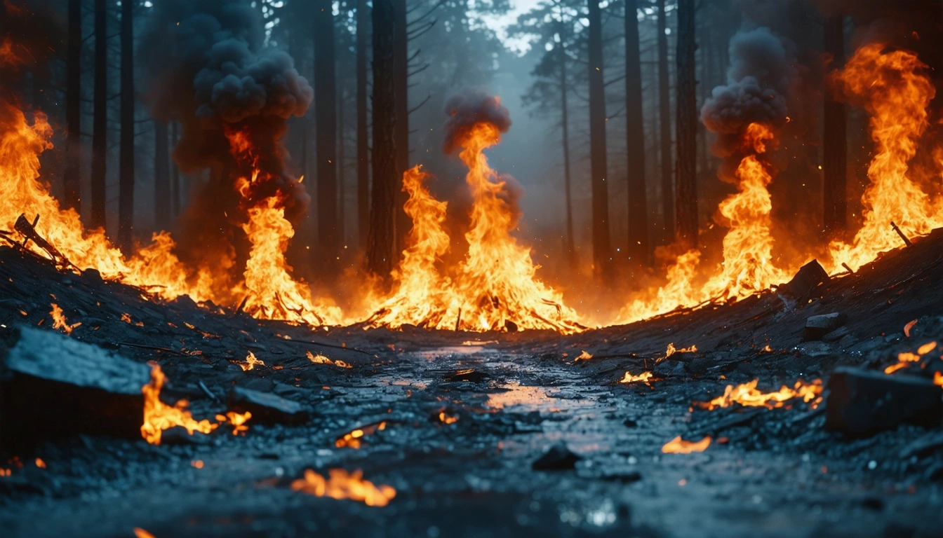 Close view of dry grass near a fence line
